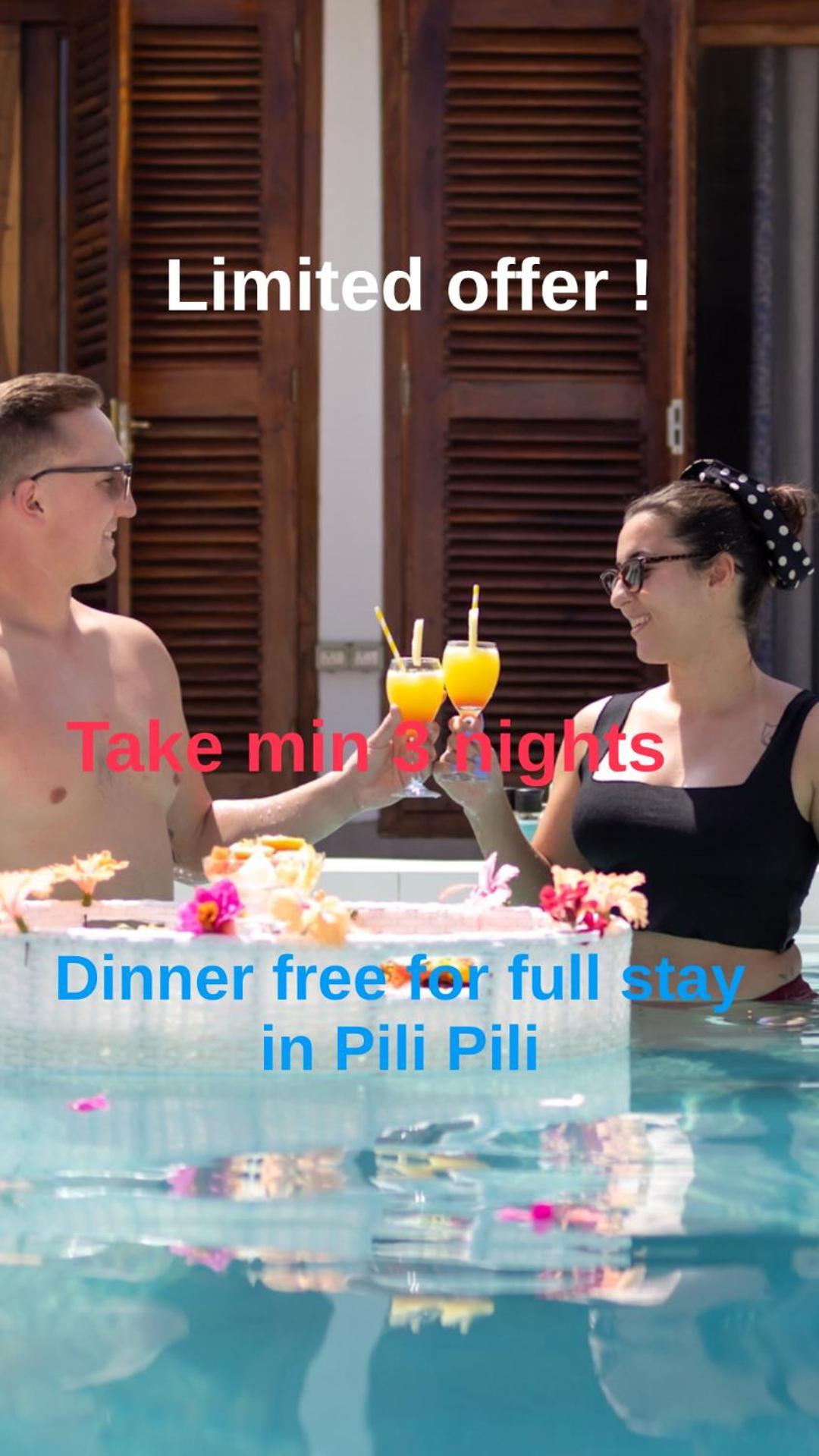 Pili Pili Orient Beach Resort Bwejuu Bagian luar foto